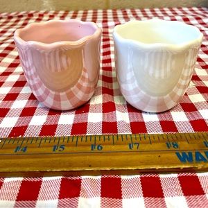 Two Tulip Shaped Tea Light Holders